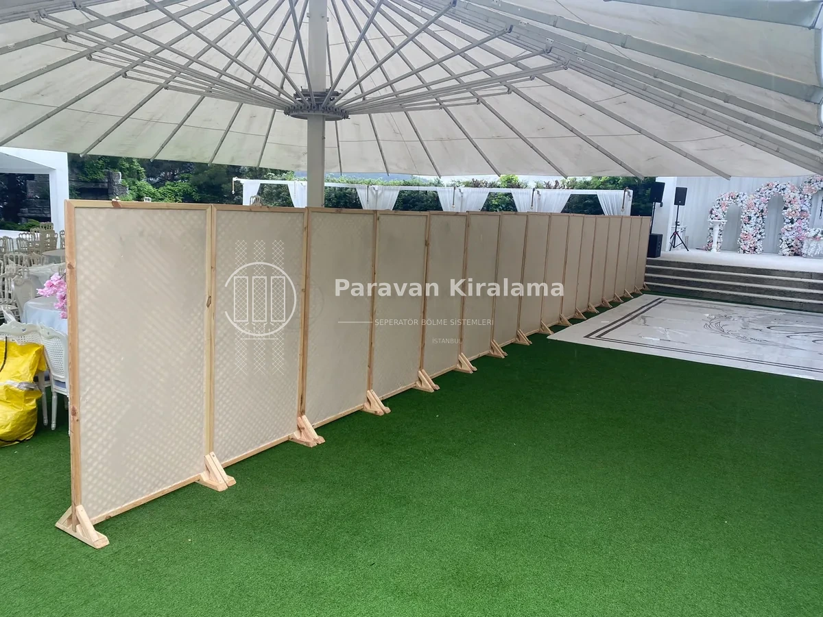 İstanbul açık alan düğün çadırı paravan kiralama